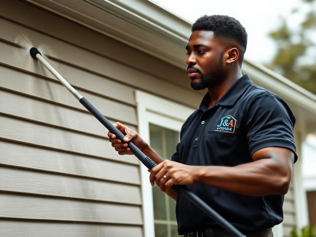 Removing dirt streaks from house siding