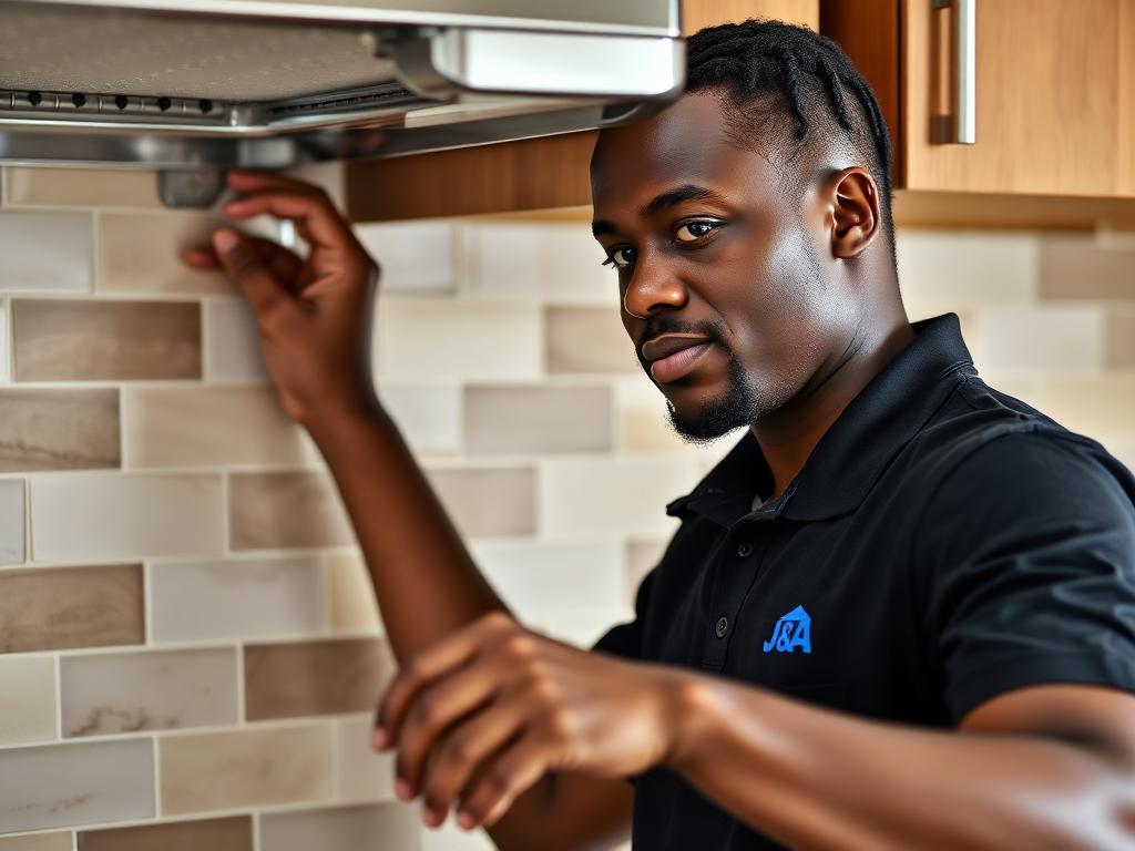 Installing a kitchen backsplash tile
