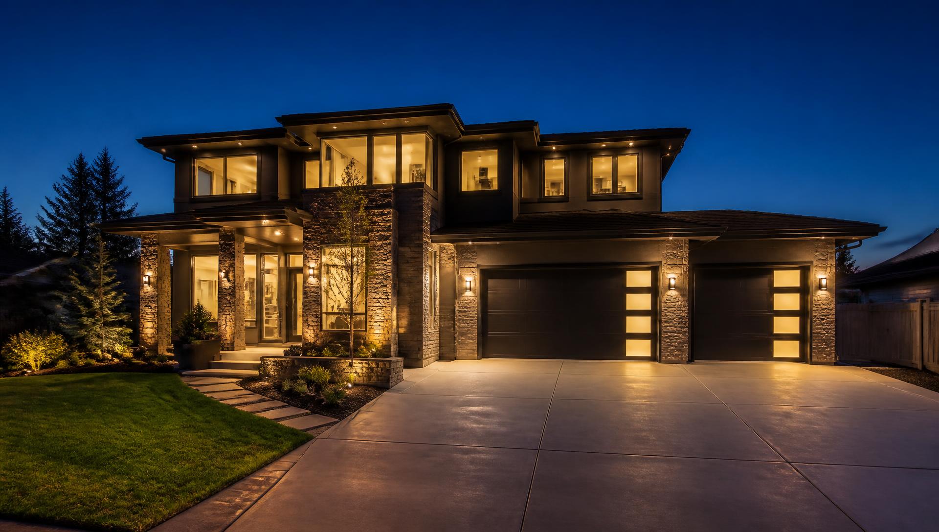 Home at dusk